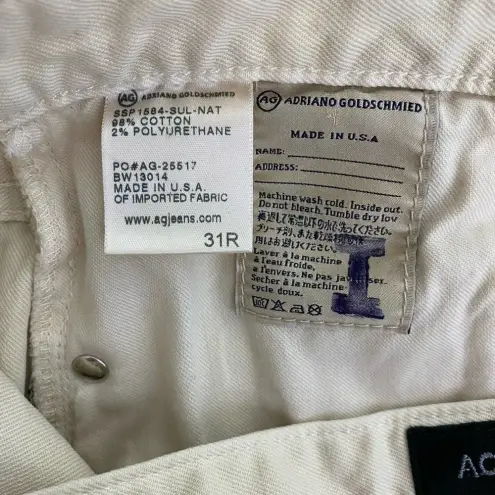 AG Adriano Goldschmied Alexa Chung for  Skinny Jeans‎ Denim Beige Cream Size 31