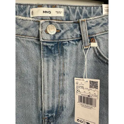 Mango  Slit Denim Skirt Blue Medium Wash NWT XL