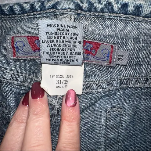 Silver Jeans Co. Vintage 90s Y2K Hip Hugger Low Rise Bell Bottoms Sz 31x35 Tall