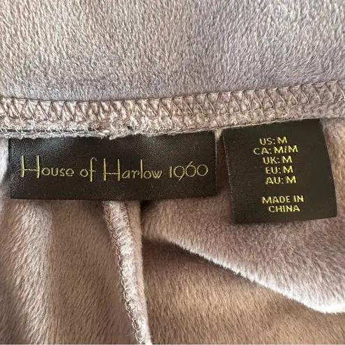 House of Harlow 1960 Velour Wide Leg Sweatpants Gray Purple Y2K Women’s Medium