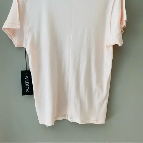 Wildfox  'Travels well With Tequila' Tee Shirt Pink Sz XS