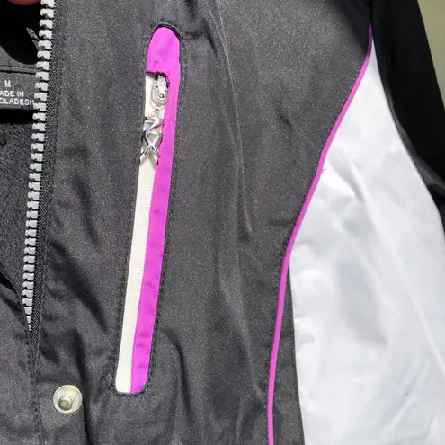 ZeroXposur Hooded Black & White Ski Jacket M