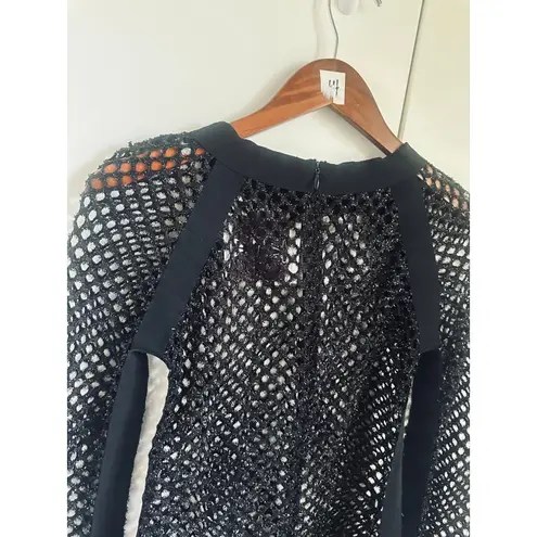 Opening Ceremony KYE Mesh Black Shirt Size Medium Sheer Punk Goth Grunge Style