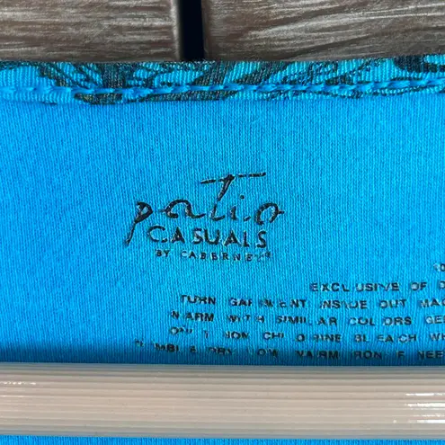 Patio Casuals Women's Casual Maxi Dress Blue Paisley Size Medium