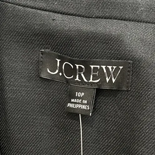 J.CREW Petite Alexandra Blazer in Stretch Linen Blend Size 10P Black NEW CI489