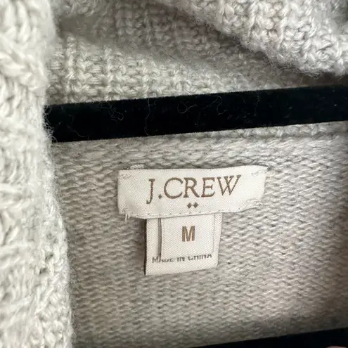 J. Crew Women’s Medium Warmspun Merino Wool Turtleneck Sweater Gray