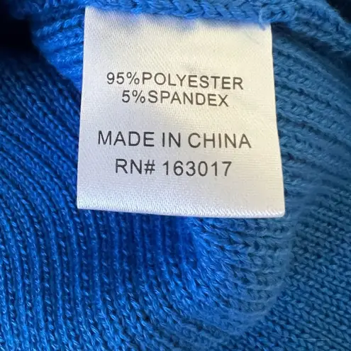 Princess Polly Colbolt Blue Knit Larnee Turtleneck Womens Sweater Blue Small