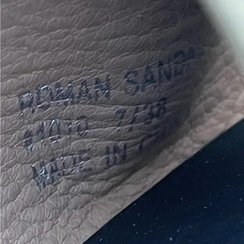 Electric Karma casual beige khaki flat Roman sandals with ankle strap Sz 7