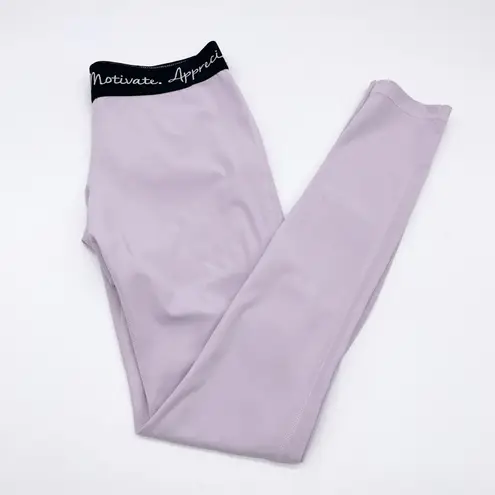 BuffBunny Womens XS Activewear Leggings Lilac Light Purple Cultivate Motivate