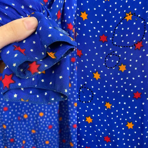 Givenchy 80s Silk Star Print Dress