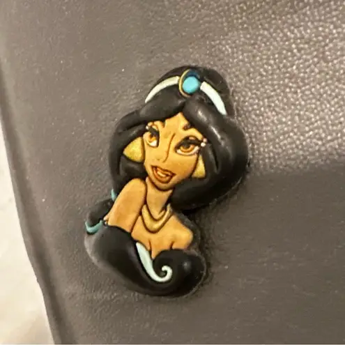 Crocs  Classic‎ Clog Women's 10 Slate Grey Includes All Charms Princess Unicorn