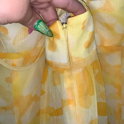 David's Bridal David’s Bridal Bridesmaid Floral Garden Party Dress