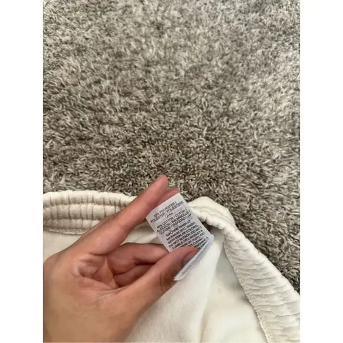 Edikted NWOT Mon Cheri Sweat Shorts Beige Fleece Pull on Drawstring Womens XS