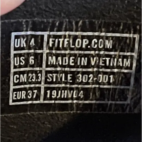 FitFlop Flare Rhinestone thong Comfort Wedge Slip On Sandals Size 6