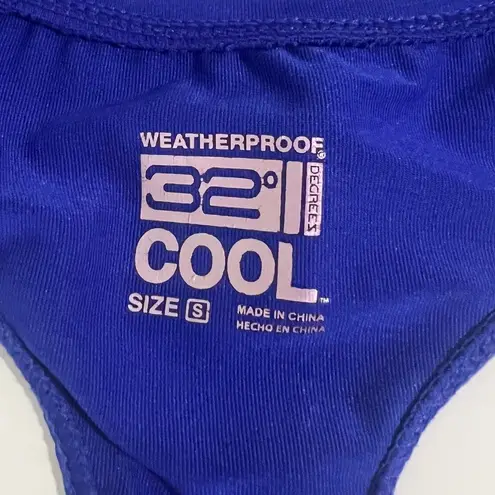 32 Degrees Heat Weatherproof 32 Degrees Women's Racerback Blue Athletic Tank Top, Size Small - Image 3