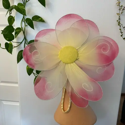 Handmade pink floral hat. This hat was made for the stage in the theater.