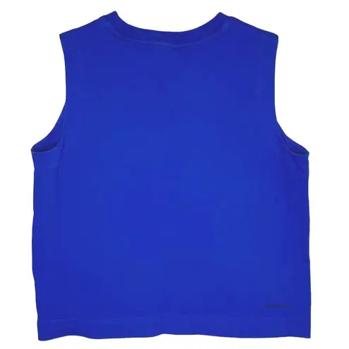 Alaskan Hardgear Shirt Womens Medium Blue Crop Muscle Tee Workout Athleisure