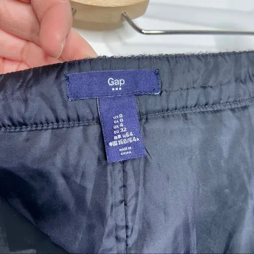 GAP Outlet Grey Flannel Boucle Wool Blend Lined Mini Skirt Dark Academia Gray Size 0