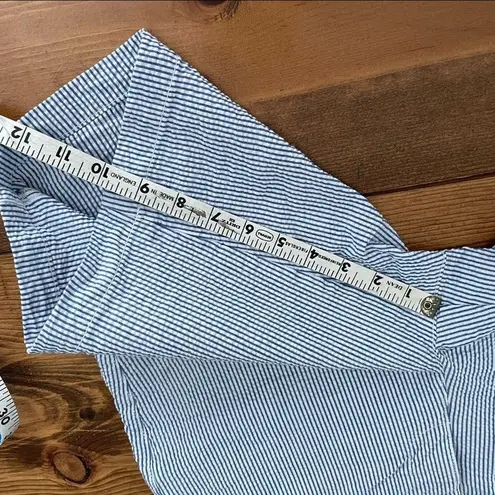 Superdry Blue Seersucker Bermuda Shorts by Size 8 100% cotton