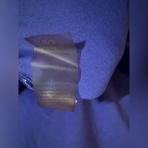 Calia by Carrie Underwood Blue Violet Short Sleeve Ruched Athletic Tee Size M