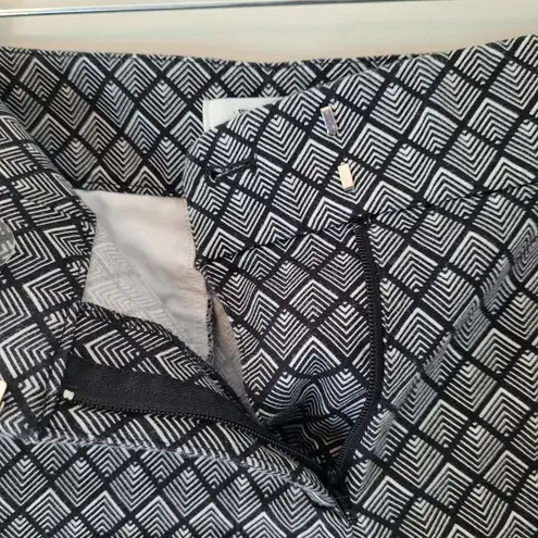 White House | Black Market  Black and White Diamond Print Shorts