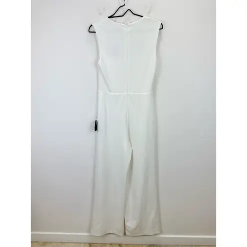 Lulus  Enticing Endeavors White Jumpsuit Formal Evening Wedding Bridal Medium NWT