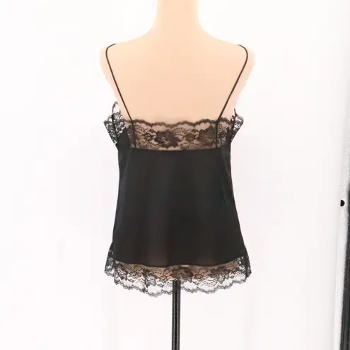 Undercover Wear Lace Trim Camisole Top Vintage Y2K 90s Coquette Lingerie Size M Black Size M