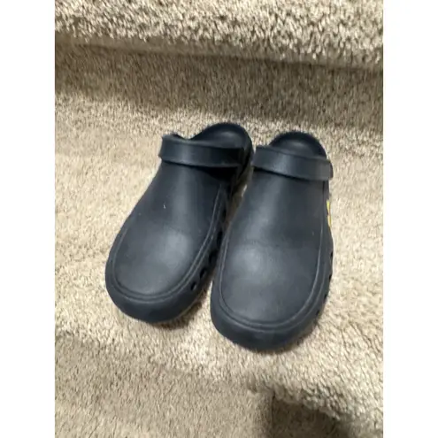 Michigan Wolverines Black Clog Shoes Comfort Non