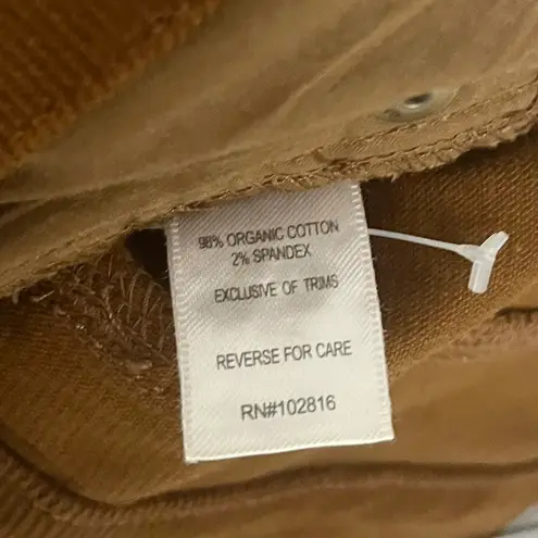 Garnet Hill Women’s Essential Slim Corduroy Pants in Brown Size 0