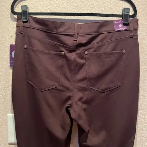 Gloria Vanderbilt New Women’s Vilma Midrise Brown Pointe Leggings Size 12 NWT