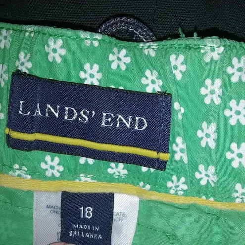 Lands End 18 Cotton Skort in Kelly Green