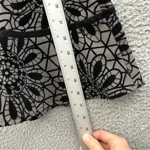 East 5th Velvet Floral Midi Skirt Fairy Grunge Retro Whimsigoth Preppy Women 10