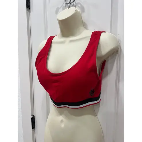U.S. Polo Assn. Red Sports Bra Racerback Athletic Gym Workout Top Women XL
