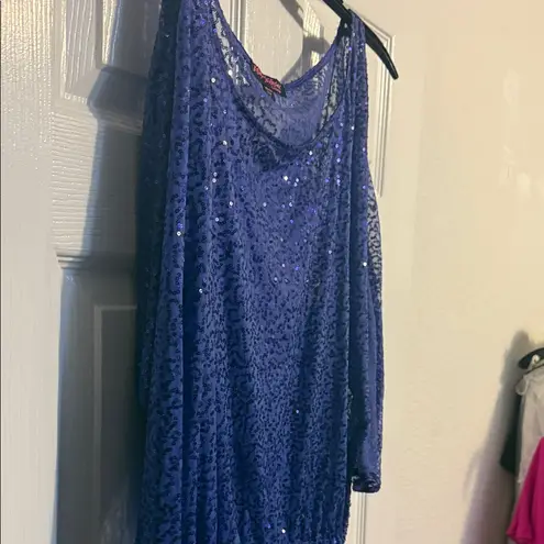 Betsey Johnson  Shimmering Blue Blouse