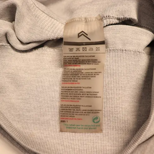 Oner Active Gray Seamless High Waist Athletic Leggings Gym Yoga Pants Size Small