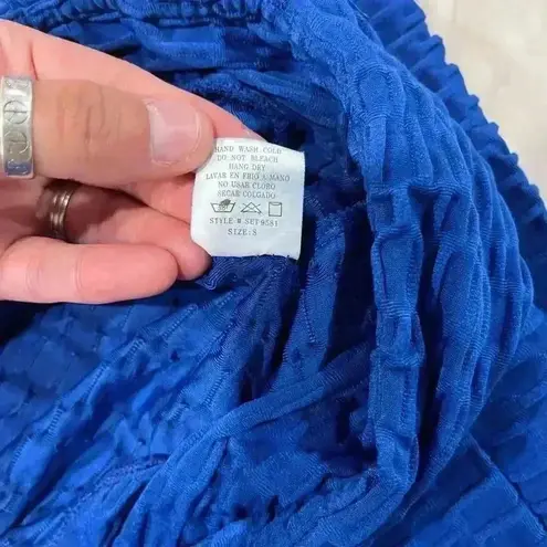 Ellie & Kate Scrunch Butt High Waisted Activewear Leggings Textured Womens Small Blue