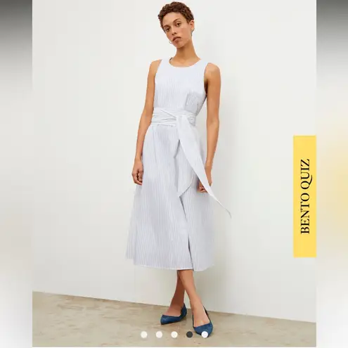 MM.LaFleur NWT M.M. Lafleur Fatima 2.0 Dress Poplin Stripe Size S