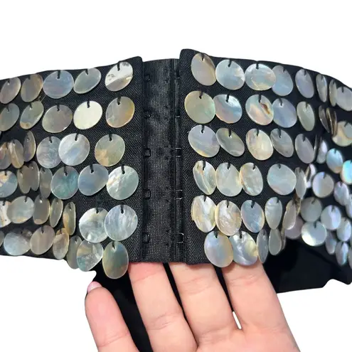 STAUD NEW NWT Jada Embellished Cutout Linen Maxi Dress In Black