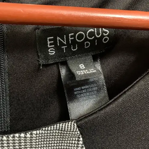 Enfocus Studio B02-Women's Dress Size 8 Gray Red