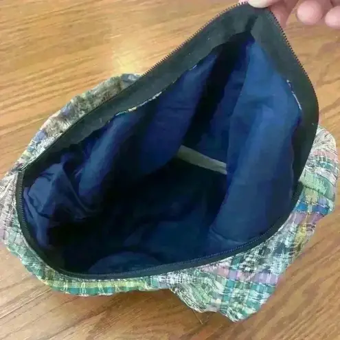 Tapestry Floral Embroidered Boho Ethnic Plaid Hobo Purse Slouchy Shoulder Bag Red