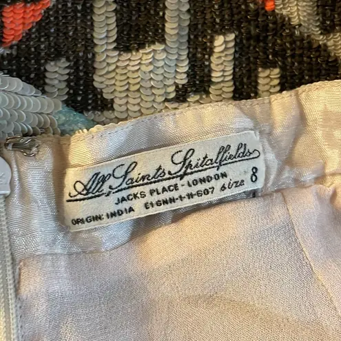 All Saints Spitalfields skirt Aztec size 8