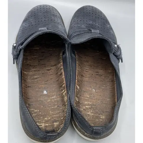 Merrell Blue Suede Leather Mule Slip On Shoes Comfort Womens Size 9