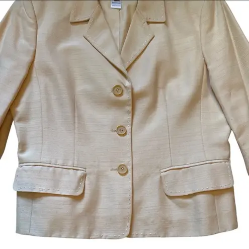 Oscar de la Renta Vintage Oscar De Renta Blazer Old Money Business Jacket Button Front Womens 6