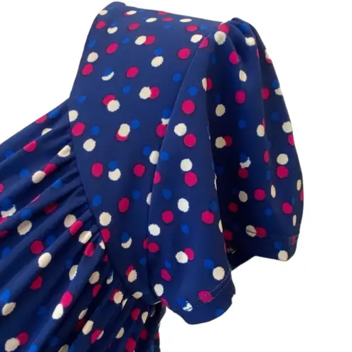 Leota Medium Dress Retro 40s Pinup Polka Dot Stretch Slinky Classic Rockabilly