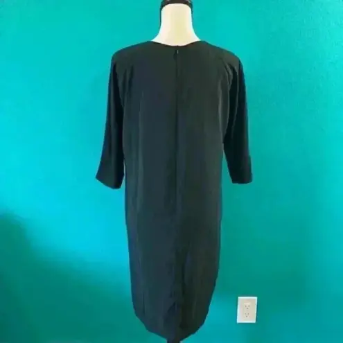 Ellen Tracy ⭐️ New with tags  Womens black and gold 3/4 Sleeve Lined shift dress