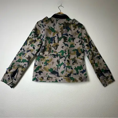 Zadig & Voltaire Kavy Watercolor Camo Jacket Size XS