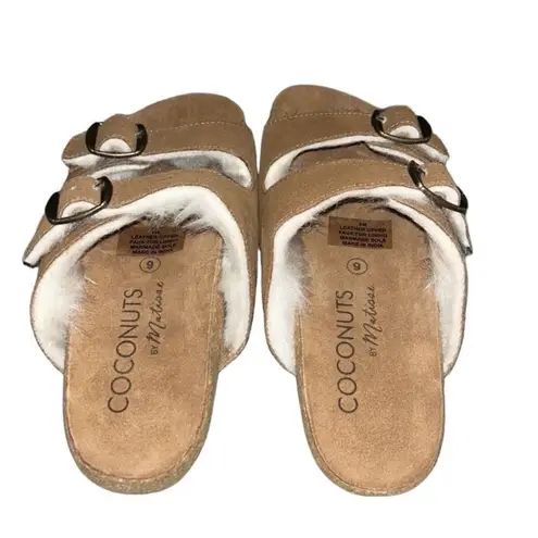 Coconuts by Matisse Coconut by Matisse Leather Faux Fur
Sandals(Size 6M)