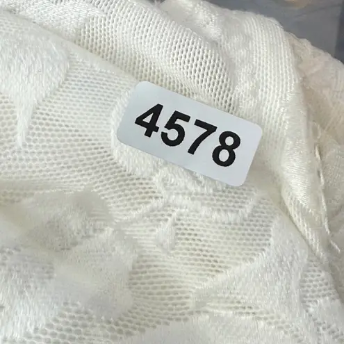 Wacoal 85567 Ivory Floral Lace Underwire Bra Size 34D Adjustable Straps