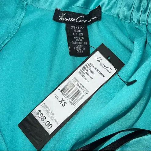 Kenneth Cole New York One Shoulder The Lovisa Blouse w/Side Ruffle