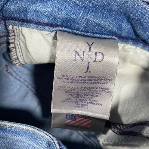 NYDJ Women's Mini Bootcut Jeans Size 12 Light Wash